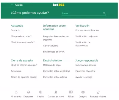 bet365 Latam - Centro de Ayuda